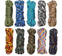 10pcs colorée Multifonction Paracordes pour Parachute Bracelet Garçon et Fille Set de Bracelet Paracord Cordelettes (garçon Couleur)