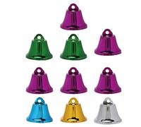10pcs Colorful Iron Bells for Parrots | Interactive Bird Toys with Sound | DIY Accessories for Chewing/Training/Play | Sturdy Metal Construction (3.2CM)