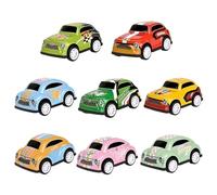 10Pcs Conception Aléatoire Mini Alliage De Voiture Modèle Moulés Sous pression Voitures Jouets Avec Boîte De Rangement Cadeau De Noël Pour Enfants Inertie Coulissante Véhicule Unisexe Jouets