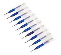 10pcs Cône Fraise en Carbure, Forets Fraises à noyer de Tungstène Bleu pour Machine de Gravure Carte de Circuit Imprimé (0.6mm)
