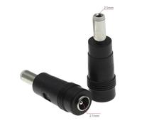 10PCS Connector For Dc Power Adapter Connector Plug Conversion Head Jack Female Socket 5.5 * 2.1mm Turn To Male 5.5 * 2.5mm NWPNLXEA