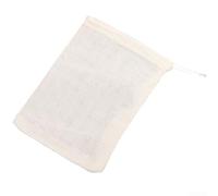 10pcs Cotton Drawstring Filter Bags 8x10cm Spice Strainer | 10-pack pour value, 8x10cm size, drawstring closure, separates spices, easy removal