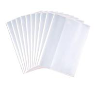 10pcs Couvertures de livres en plastique transparent pour les documents et la protection des pages