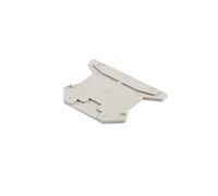 10PCS D-UK 2.5 Plaque de fond sur rail DIN universel Bornes à vis End Cap Appliquer à Royaume-Uni 2.5B Montage Baffle séparateur Accessoires,Compact et léger(Grey)