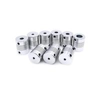 10pcs D19*L25 Aluminium flexible Jaw Shaft Coupling 5 8 6.35mm 8mm 10mm CNC Stepper electronic starter Coupler Encoders Engraving Machine CZAOINCU(5 X 8)