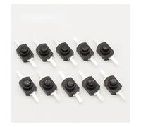 10pcs DC 30V 1A Black On Off Push Button Switch for Torch