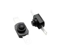 10pcs DC 30V 1A White On Off Push Button Switch for Torch 1288 Self-locking Control Flashlight Switch with Hole NWPNLXEA(Weiß)