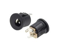 10PCS DC022 DC-022K 5.5 * 2.1/5.5 x 2.1mm DC Power Socket/DC Connector Panel Mounting DC-022 With Card slots NWPNLXEA(5.5X2.5MM)