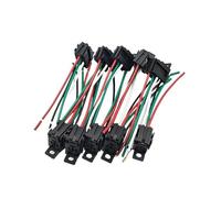 10pcs DC12V/24V 4-Pin 4 Wires Relay Socket Harness Holder Connector for Car Truck