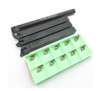 10pcs Dcmt070204 Inserts en carbure avec 4pcs en alliage en acier 12 mm 10 mm Lathe Bore Bar Turning Tolder(12MM set)