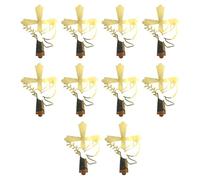 10pcs Decorative Crossed And Doves Cake Toppers Pour Le Baptême Baptêmes Anniversaires Accessoire D'amélioration Du Dessert Élégant