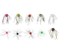 10PCS Dice Shaped Soft Fishing Bait PVC Fishing Lure, Slow Sinking Flexible Bass Lures, Realistic Bright Color Freshwater Bait for Bass, Trout, Walleye, and Other Predatory Fish (10pcs-A)