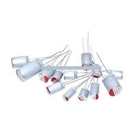 10Pcs DIP Solid Electrolytic Capacitor 25V 47UF 100UF 220UF 270UF 330UF 470UF 560UF 680UF 820UF 1000UF NWPNLXEA(25V100UF 6.3X7)