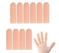 10pcs Doigtiers de Gel en Silicone, protège-doigts pour soulager l'eczéma des mains, les fissures des doigts, pour Protection et Soutien des Doigts - Protège Doigt et Prévient les Blessures,doigtier