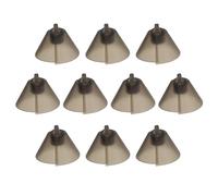 10pcs Dômes pour Aides Auditives en Silicone Doux Tulipe Embouts pour Audiphone Remplacement Invisible Transparent Noir
