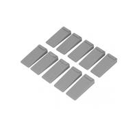 10pcs Door Stoppers Overlapping Grey Elastic Thick Noise Elimination TPR Material Door Hinge Stopper for Hospitals Homes