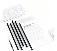 10pcs Dossier Coulissante Transparent, Couvertures Rapport Claires, A4 Couverture de Rapports, Plastique Dossier de Fichiers avec Barre Coulissante Pour Classification Documents Bureau Scolaire (C)