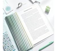 10pcs Dossier Coulissante Transparent, Couvertures Rapport Claires, A4 Couverture de Rapports, Plastique Dossier de Fichiers avec Barre Coulissante Pour Classification Documents Bureau Scolaire (F)
