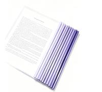 10pcs Dossier Coulissante Transparent, Couvertures Rapport Claires, A4 Couverture de Rapports, Plastique Dossier de Fichiers avec Barre Coulissante Pour Classification Documents Bureau Scolaire (D)