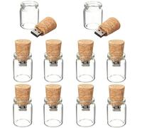 10pcs Drift Bouteille mignon USB Flash Drive Mémoire Stick U-Disk pouce du Bâton de rangement cadeau de Noël 4 Go