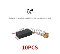 10pcs drill grinder replacement carbon brush graphite copper spare parts for motors graphite brush CZAOINCU(6 10PCS)