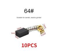 10pcs drill grinder replacement carbon brush graphite copper spare parts for motors graphite brush IINKUEYK(64 10PCS)