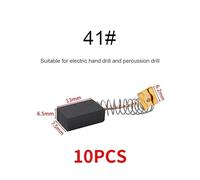 10pcs drill grinder replacement carbon brush graphite copper spare parts for motors graphite brush NWPNLXEA(41 10PCS)