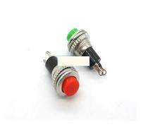 10Pcs DS-316 No lock switch 10MM Red color doorbell switch/Reset switch/Push Button Switch Without Lock Small Round Button NWPNLXEA(Green)