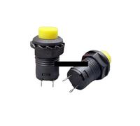 10pcs DS228 On/off latching or Momentary push button switch locking car dashboard dash boat 12V DS428 NWPNLXEA(Gelb,Locking)