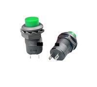 10pcs DS228 On/off latching or Momentary push button switch locking car dashboard dash boat 12V DS428 NWPNLXEA(GREEN,Momentary)