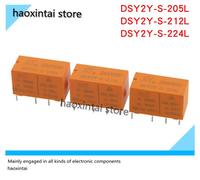 10pcs DSY2Y-S-205L/212L/224L 5/12/24VDC deux séries de 8 broches 1A120VAC HK19F 4078