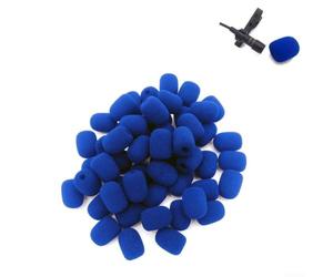 10pcs Écume Mic Casque 20mm Souple Haute Élasticité(Blue)