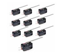 10PCS Electrical MicroSwitches V-153-1C25 Limit Switch Long Straight Hinge Lever Type SPDT Switch for Instrument Measure NWPNLXEA