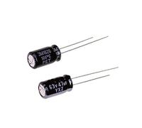 10PCS Electrolytic Capacitor 63V47UF 10X12.5 Capacitance Meters