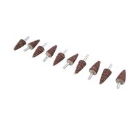 10PCS Embouts de Ponçage 6mm en pour papier de Verre Résine 10PCS | pour conique pointu, accès zones difficiles, polissage métal brillant, 80 pour robuste, set de 10(20mm)