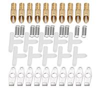 10pcs en Acier Inoxydable Bouteille à Eau de Compagnie | Non - Spill au Mamelon Waterer pour Lapins/Petits Animaux/furets | Équipement de consommation de Confiance pour Les (Duckbilly White)