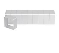 10Pcs Ensemble Emporte-pièces pour Biscuits, 4.75×4.75×2.3cm Moules à Pâtisserie en Acier Inoxydable, Moules à Crêpes Fondantes pour Cuisine Célébration et Fêtes Anniversaire(Carré)