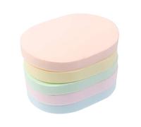 10Pcs Éponges pour Le Visage Démaquillants Cookie Puff Éponge de Cellulose Naturelle Chiffons de Nettoyage pour Le Visage Mascara Ombre à Paupières Rouge à Lèvres Fond de