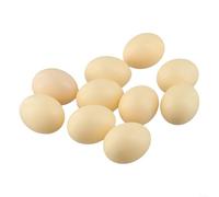 10pcs Fake Hen Eggs Plastic Mannequin for Poultry Nesting and Home | Fake Eggs For Hens Faux Chicken Eggs Hen Laying Stimulator Artificial Bird Eggs DIY Easter Egg Crafts