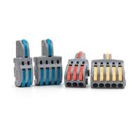 10PCS Fast Wiring Cable Connectors Compact Splitter Electrical Conductors Push-in Home Terminal Block 28-12 NWPNLXEA(F14AB)