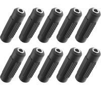 10Pcs Femelle À Femelle 3.5Mm Adaptateur Jack Stéréo Coupleur Audio Rallonge Droite Connecteur
