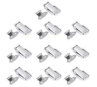 10Pcs Fermeture à Levier en Acier Inoxydable Moraillon de Verrouillage Loquet à Bascule pour boîte en Bois Meubles(Stainless Steel 201)