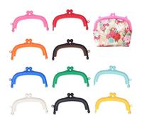 10pcs Fermoir Porte Monnaie, Fermoir pour Sac à main 8.5 cm Porte-monnaie en Métal,Fermoirs Portes Monnaies Fermoirs, fermoirss sac a main,Portes-Monnaies en Plastique Sac Kiss Fermoirss, 8,5 cm