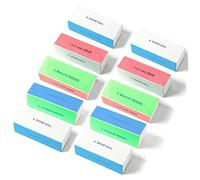 10pcs fichiers et tampons à ongles 4 voies bloc de tampon à ongles Bloc de ponçage de ponçage