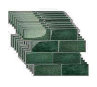 10PCS Films Adhésifs 3D pour Carrelage,11.56" x 8.38" Sticker Mural,Décoller et Coller Feuilles D'autocollants Muraux,Carrelage Antidérapant Imperméable pour Cuisine,Salle de Bain,Décoration Murale