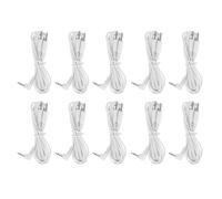 10pcs Fils Électrode DC2.5mm 1.2m : 2-en-1 pour TENS, physiothérapie machine