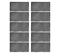 10Pcs Filtre à Poussière Magnétique pour Ventilateur PC, Grilles de Protection en Maille PVC Noir avec Petites Ouvertures pour une Ventilation Optimale, Couverture Anti - Poussière