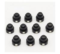 10PCS Flashlight Torch Part Round Push Button Switch Black DC 30V 1A 10mm x 10mm