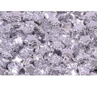 10pcs Flat Star Beads 12 mm, Crystal Crystal Silver Half Coating (30-27001), Bohemian Crystal Glass, Czech Republic 11130380