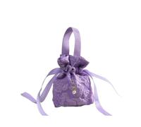 10pcs Floral Canvas Drawstring Bag Pouch With Chain Elegant Small Bowknot For Gift Packaging Wedding Favor Storage Pour Bonbons